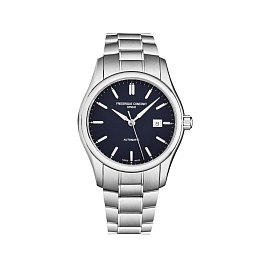 AUTO-DATE, GENTS,43 MM,NAVY DIAL,S/S,CLEAR VISION 