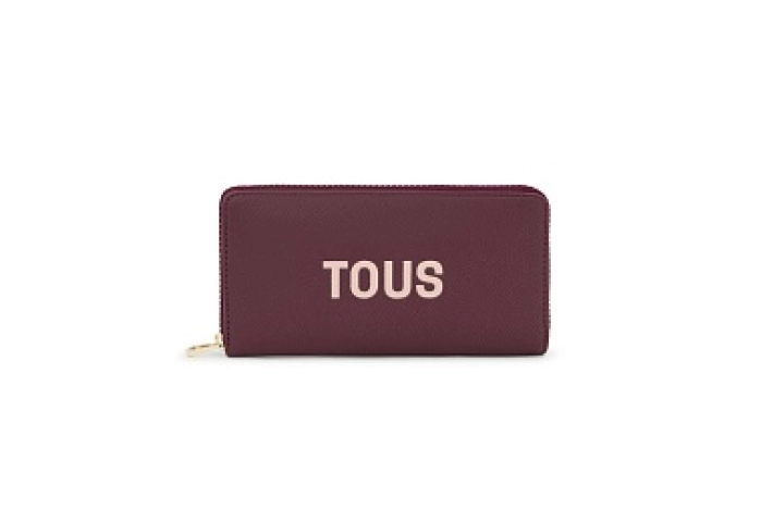 PU.COT,WALLET M.T HALFMOON BURGUNDY
