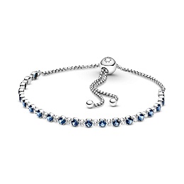 Rhodium plated sterling silver bracelet withmoonli