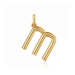 SILVER GOLD PLATED PENDANT M