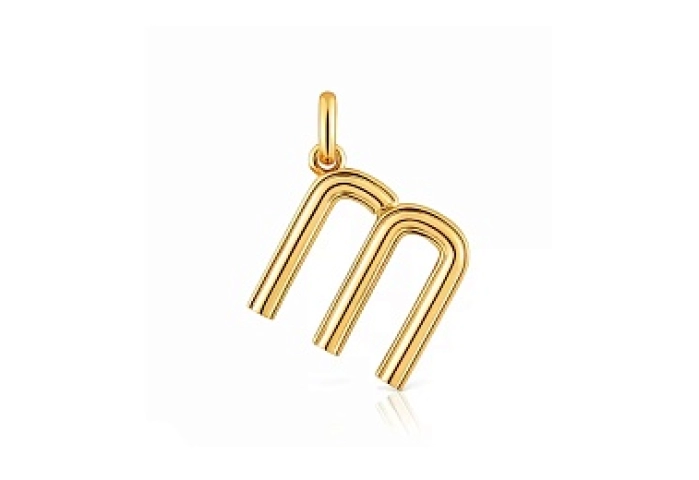SILVER GOLD PLATED PENDANT M