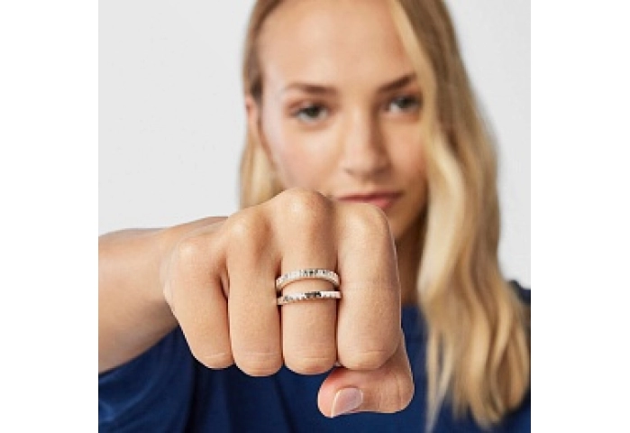SILVER RING DOUBLE N12