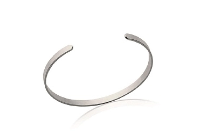 BANGLE SILVER 925 RHODIUM PLATED 