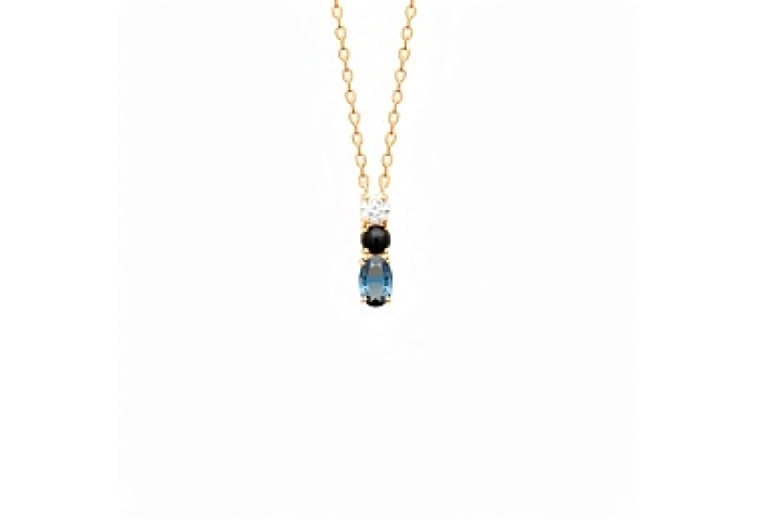 NECKLACECZ GENUINE18STONEKT GOLD PLATED