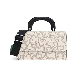 PVC.PU.NY.COT,HANDBAG K ICON TAUPE-GREEN