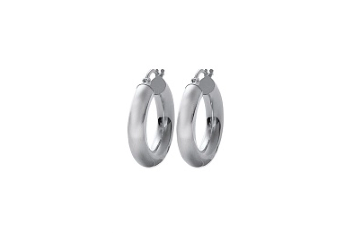 LOOPRHODIUMEARRINGSPLATEDSILVER 925