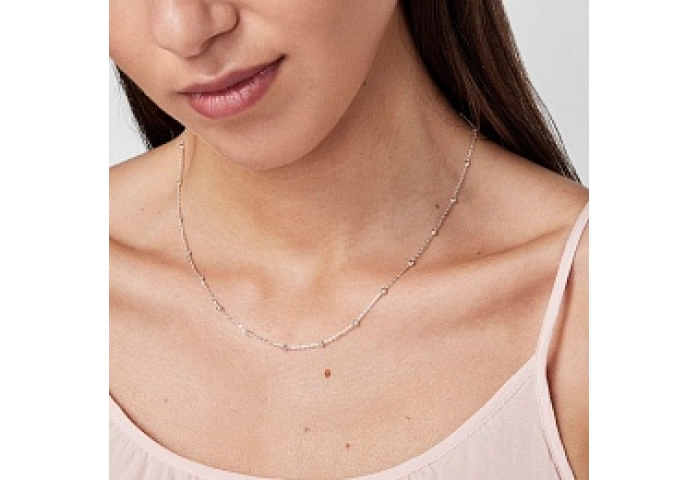SILVER CHOKER BALLS CHAIN
