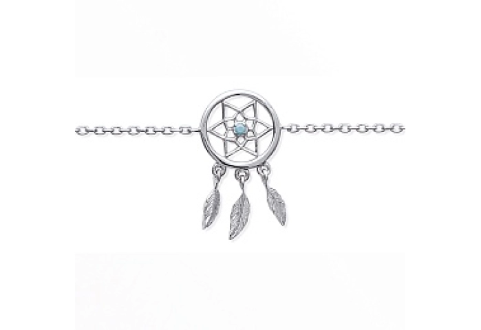 BRACELETRHODIUMSYNTH.STONEPLATEDSILVER 925