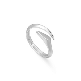 Silver Arrow Twist Adjustable Ring