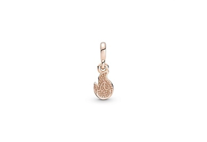 Fire 14k rose gold-plated mini danglewith blazing yellow /789690C01