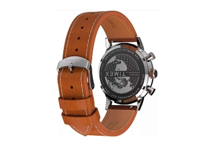 Marlin Chrono Stripes Green Dial Brown Leather Str