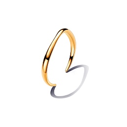 14k Gold-plated open bangle