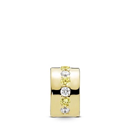 PANDORA Shine clip with sunshine yellow and clear