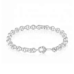 SILVER BRACELET SMALL CLOSURE 17,5CM