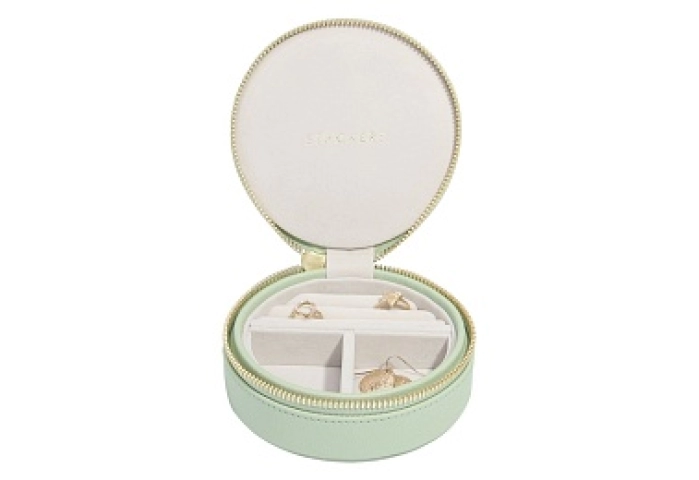 Sage Green Round Travel Box