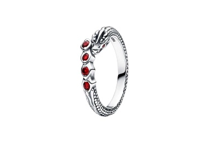 Game of Thrones Dragon sterling silver ring with s