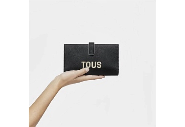 PU.COT,WALLET L.T HALFMOON BLACK