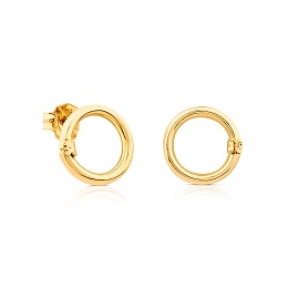 18KT GOLD EARRINGS 12MM