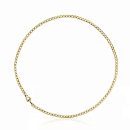SILVER GOLD PLATED CHOKER 42CM