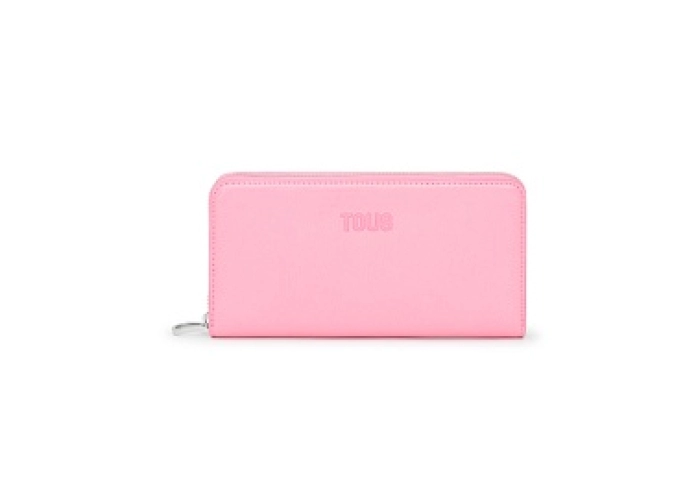 PU.COT,WALLET M NEW DORP PINK