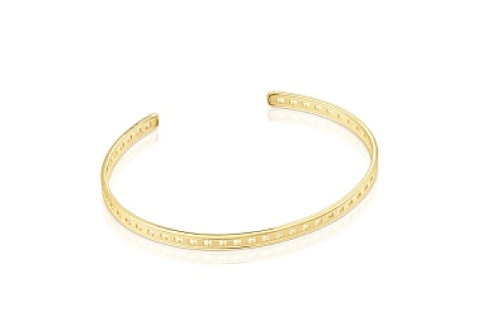 SILVER GOLD PLATED CUFF BEARS N17