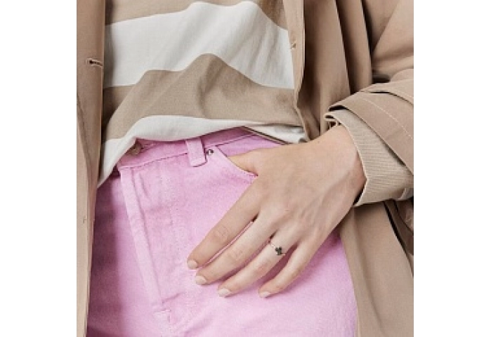 SILVER GOLD PLATED RING SPINELS N14