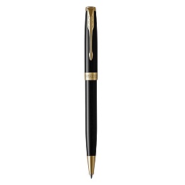 Ручка шариковая Parker &quot;Sonnet Black Lacquer GT&quot; ч