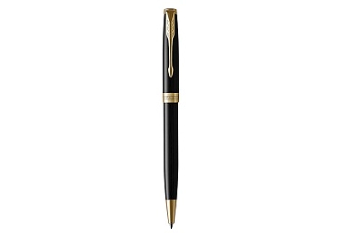 Ручка шариковая Parker &quot;Sonnet Black Lacquer GT&quot; ч