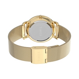 Womens Gold-tone Transcend with Crystal Bezel and Gold Dial
