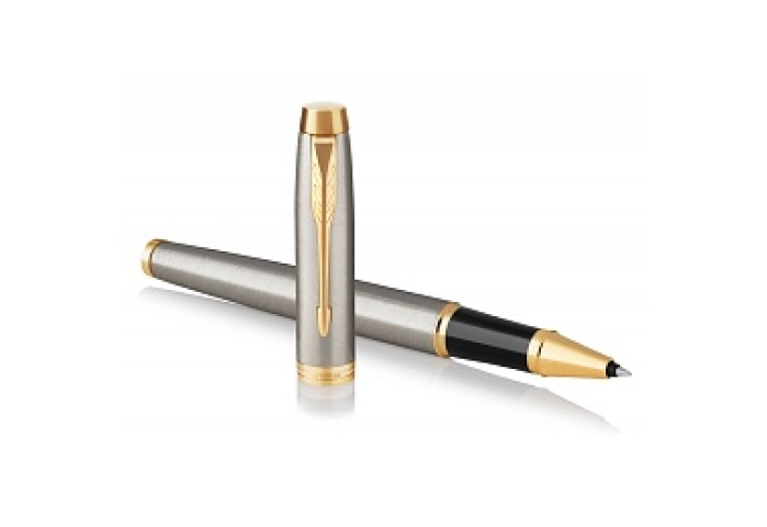 Ручка-роллер Parker &quot;IM Brushed Metal GT&quot; черная, 