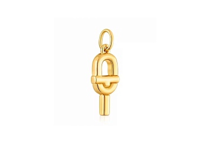 SILVER GOLD PLATED PENDANT 19MM TO