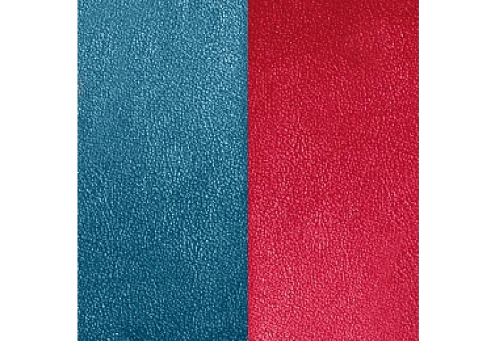 25 MM PETROL BLUE/ RASPBERRY LEATHER BAND