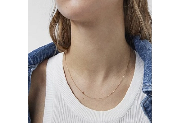 18KT GOLD CHOKER CHAIN 45CM