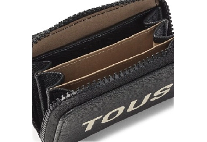 PU.COT,COINPURSE M.T HALFMOON BLACK