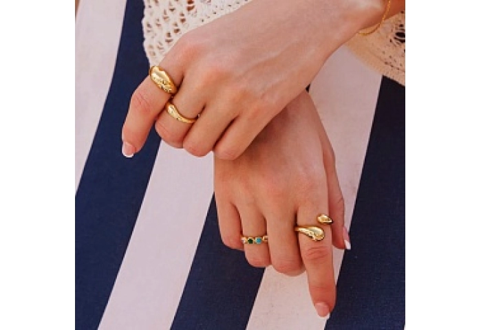 Gold Bold Dome Ring