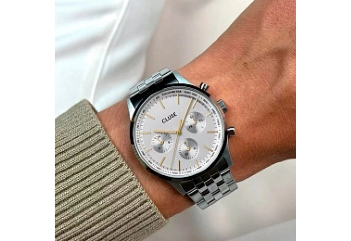 Anthéor Multifunction Watch Steel Silver bicolour,