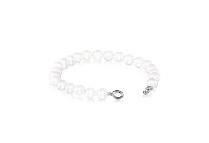 CULTURED PEARLS SILVER RINGS BRACELET