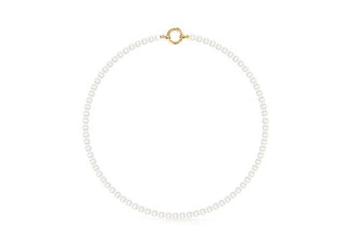 CULTURED PEARLS CHOKER 18KT GOLD MOTFIS