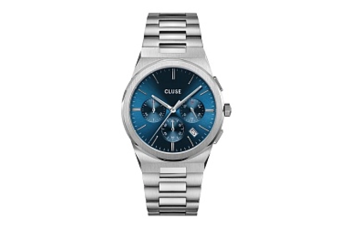Vigoureux Chrono Steel, Blue, Silver Colour