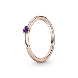 Pandora Rose ring with royal purple crystal /189259C06-58