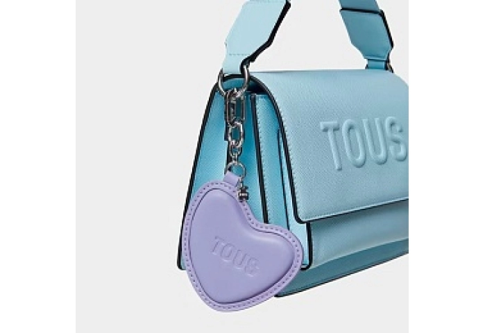 LA.POLIM.ZN.PU,KEYCHAIN MOTIF PURPLE DA