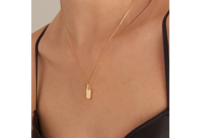 Glam Tag Pendant Necklace