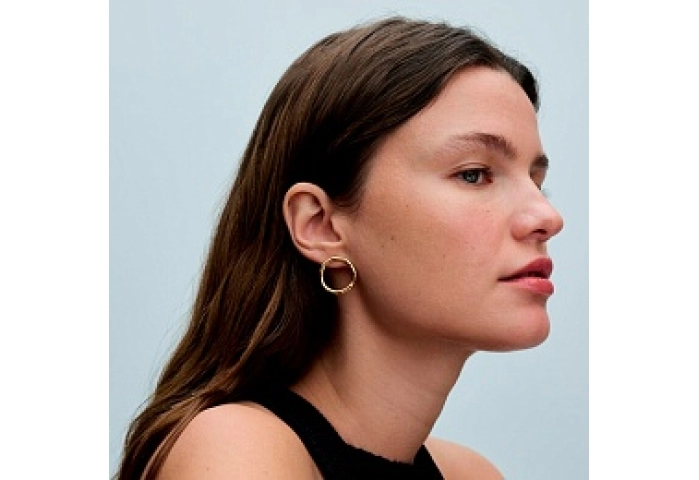 14k Gold-plated stud earrings