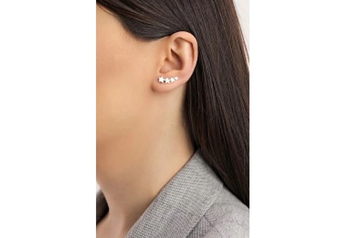 EARRINGS SILVER 925 RHODIUM PLATED    
