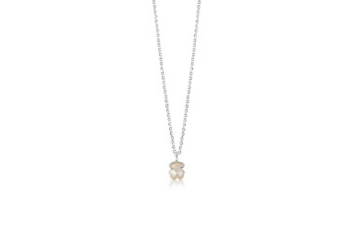 SILVER PENDANT MOTHER OF PEARL CHAIN