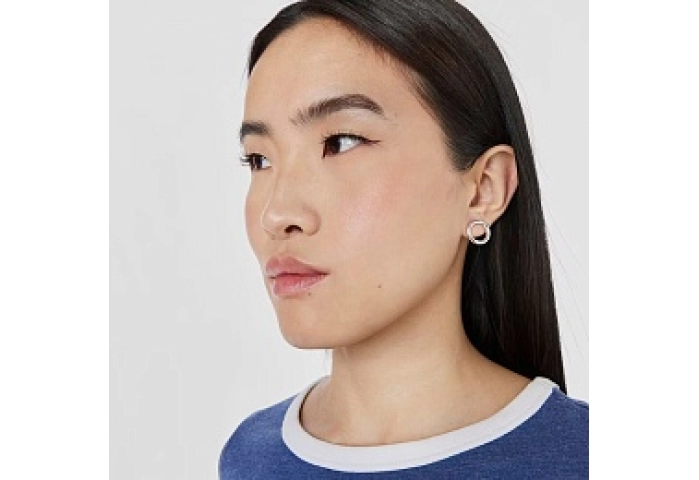 SILVER EARRINGS 16MM