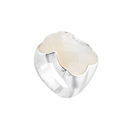 SILVER RING MOTHER OF PEARL 20X16 N14
