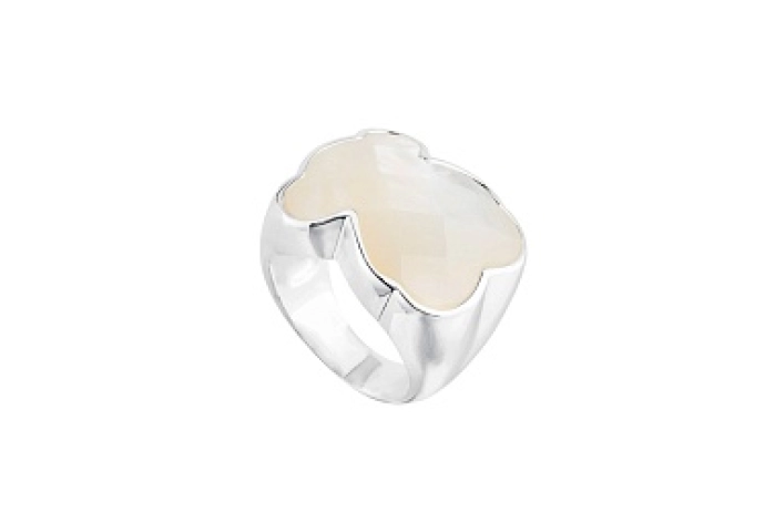 SILVER RING MOTHER OF PEARL 20X16 N14