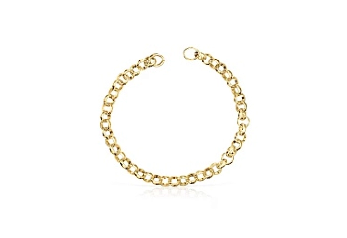 SILVER GOLD PLATED BRACELET