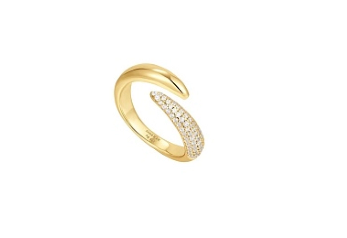 Gold Sparkle Wrap Adjustable Ring